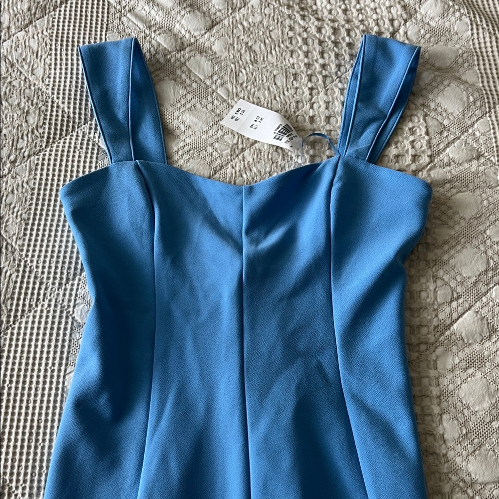 NWT Abercrombie & Fitch Strapless Blue Dress